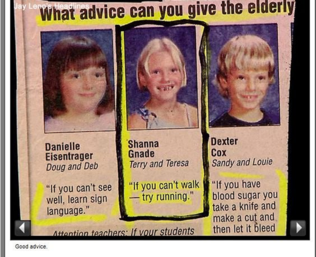 Advice To The Elderly